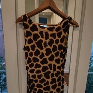 Silk Leopard Cocktail Dress